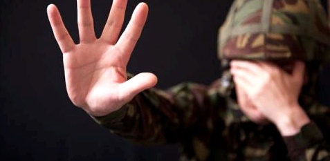 Soldat mit posttraumatischer Belastungsstörung