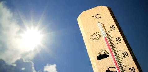 Thermometer vor Sonne
