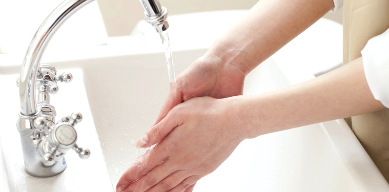 Während einer Grippewelle schützt regelmäßiges Händewaschen vor einer möglichen Infektion